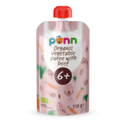 PÕNN Organic Vegetable puree with beef 6+