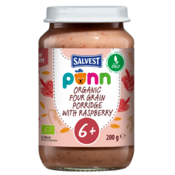 PÕNN Organic Four-grain porridge with raspberry 6+