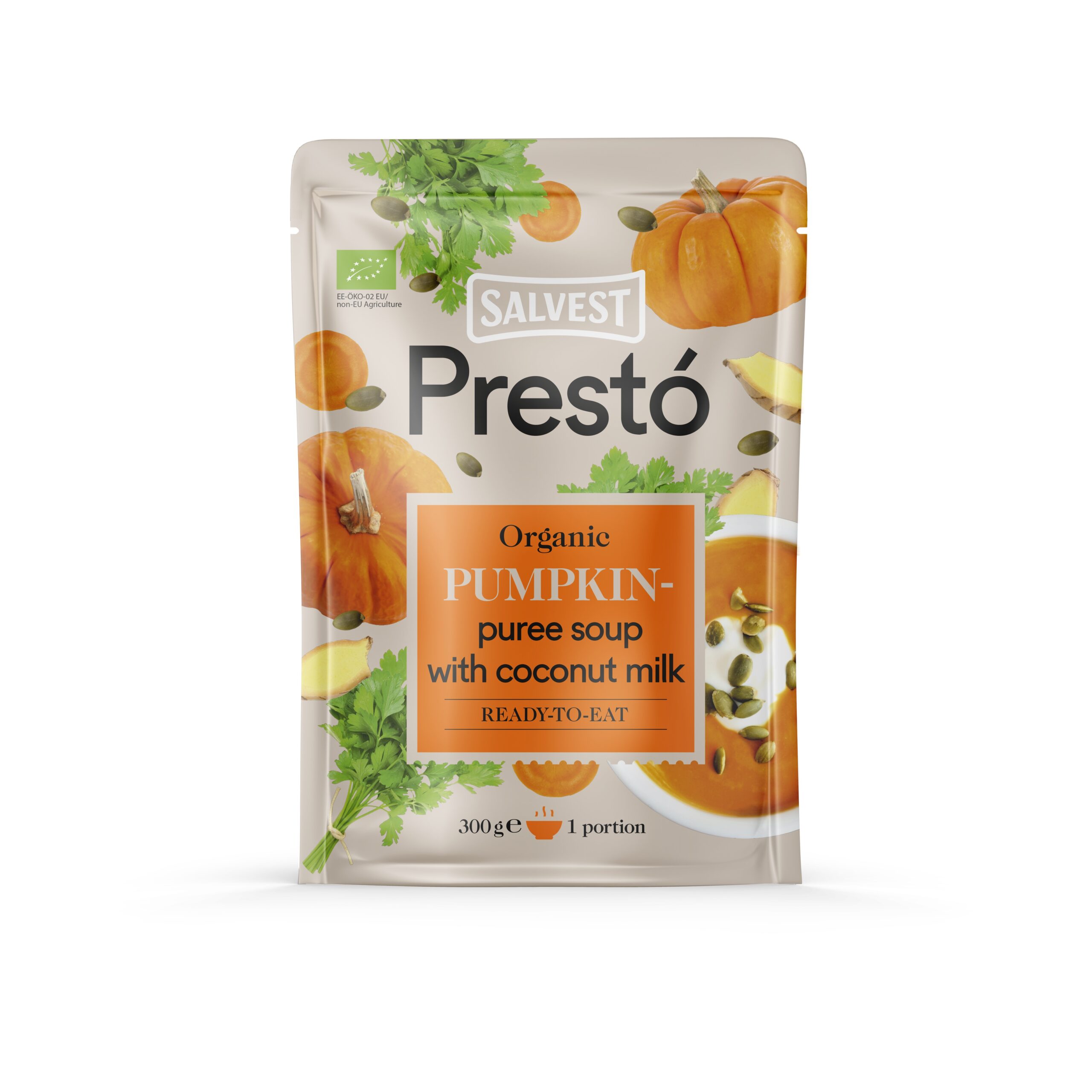 PRESTÓ Organic Pumpkin puree soup with coconut drink