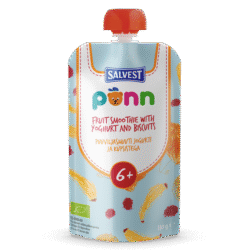 PÕNN Organic Fruit and yoghurt smoothie with biscuits 6+