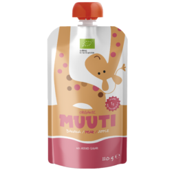 MUUTI Organic Fruit puree with rice protein