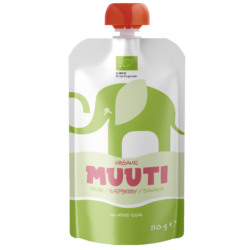 MUUTI Organic Pear-raspberry-banana puree