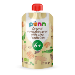 PÕNN Organic Vegetable puree with pork tenderloin 6+