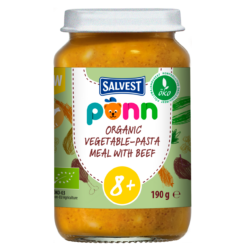 PÕNN Organic Vegetable-pasta meal with beef 8+