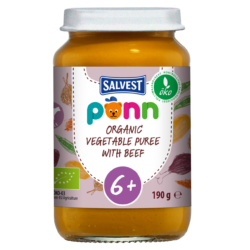 PÕNN Organic Vegetable puree with beef 6+