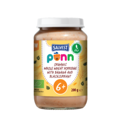 PÕNN Organic Whole wheat porridge with banana and blackcurrant 6+