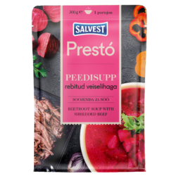 PRESTÓ Beetroot soup with shredded beef