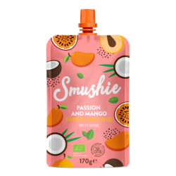 SMUSHIE Organic Passion-mango puree with basil