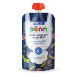 PÕNN Organic Cereal porridge with milk and fruits GOOD NIGHT 110 g 6+