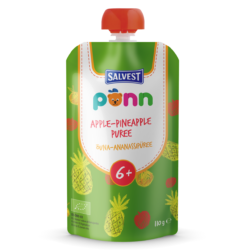 PÕNN Ökoloogiline Õuna-ananassipüree 6+